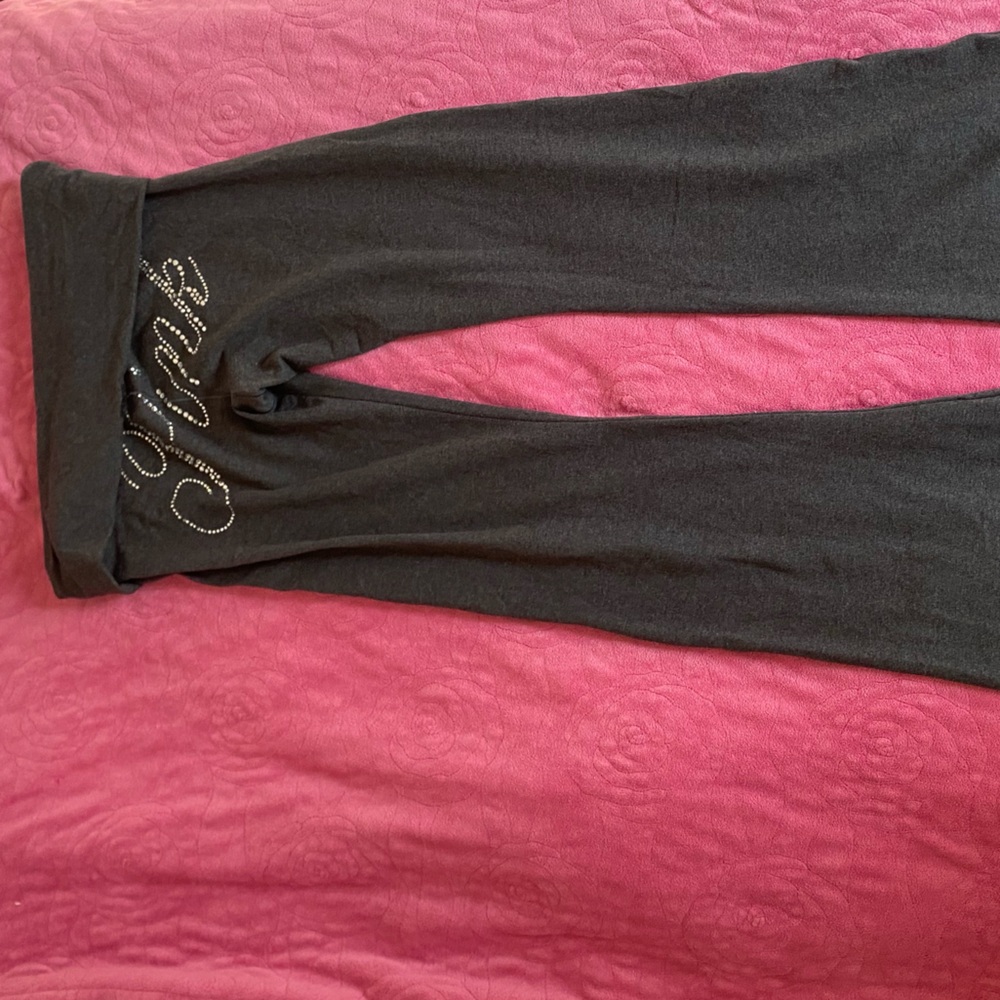 Victorias Secret - PINK | Fold-over Flare Leggings w/ Bling
